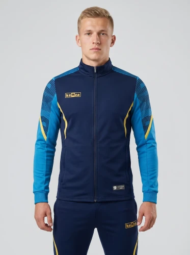 Bluza sportowa Delta - niebieska rozpinana