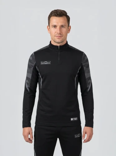 Bluza sportowa Nexus szara z krótkim suwakiem
