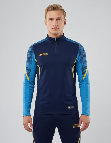 Bluza sportowa Nexus niebieska z krótkim suwakiem