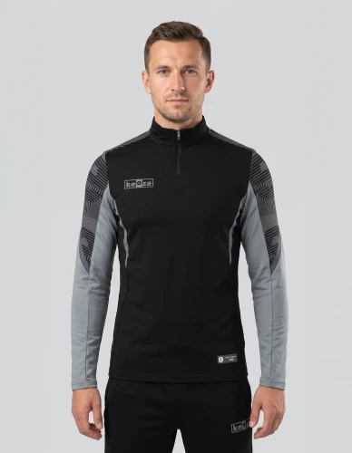 Bluza sportowa Nexus szara z krótkim suwakiem