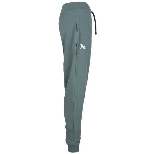 Spodnie bawełniane teal