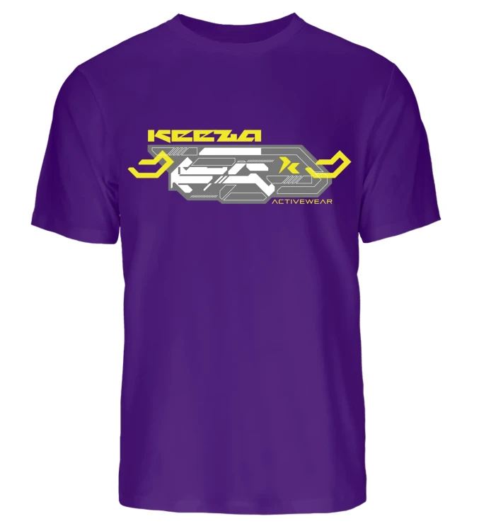 Koszulka bawełniana Keeza Activewear z krótkim rękawem i nowoczesnym nadrukiem. Sportowy T-shirt męski idealny na co dzień, trening i aktywny styl życia.