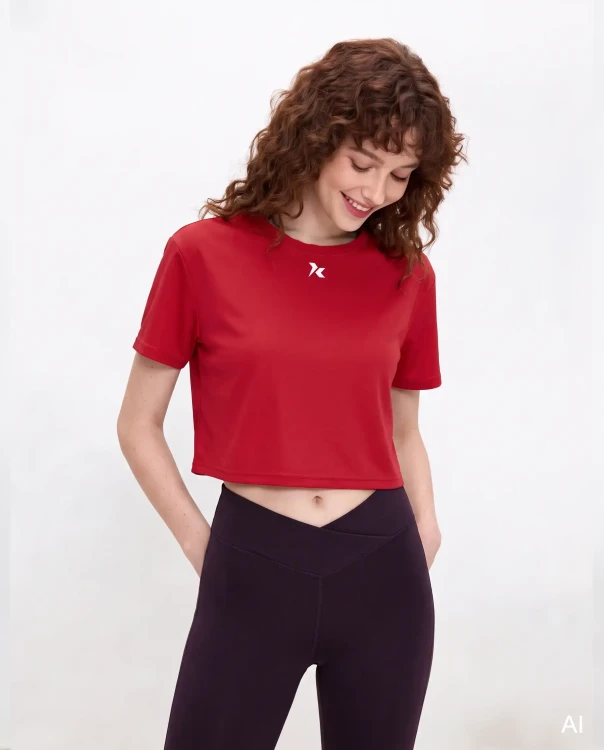 Koszulka fitness Bahama czerwona