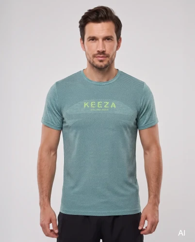 Koszulka sportowa Bolt KEEZA turkusowa
