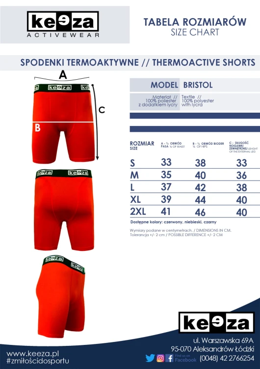 Spodenki termoaktywne Bristol