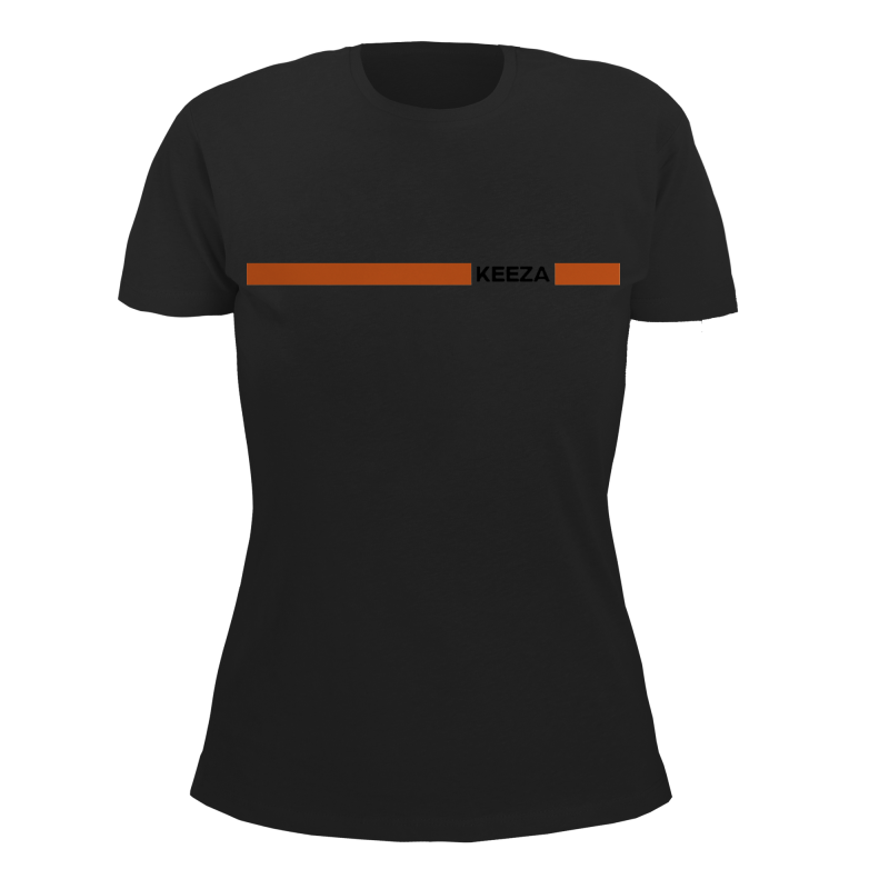 Koszulka damska keeza pomarańczowy pasek
