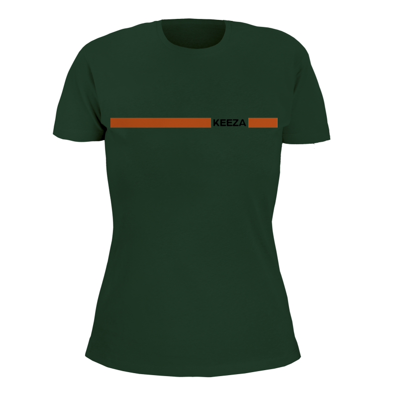 Koszulka damska keeza pomarańczowy pasek