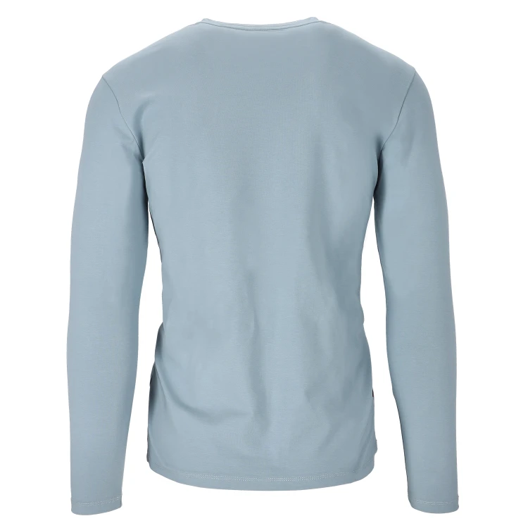 Bluza bawełniana longsleeve błękitna Modo