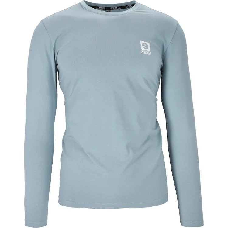 Bluza bawełniana longsleeve błękitna Modo