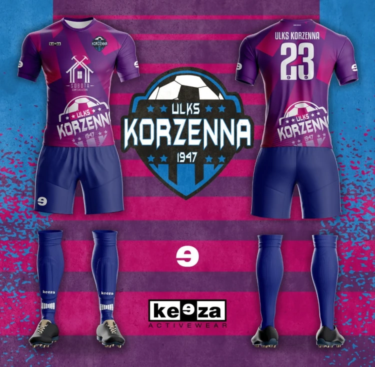 Komplety piłkarskie sublimowane keeza