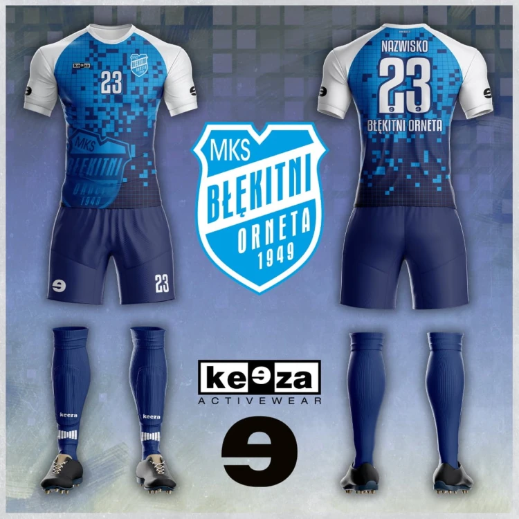 Komplety piłkarskie sublimowane keeza