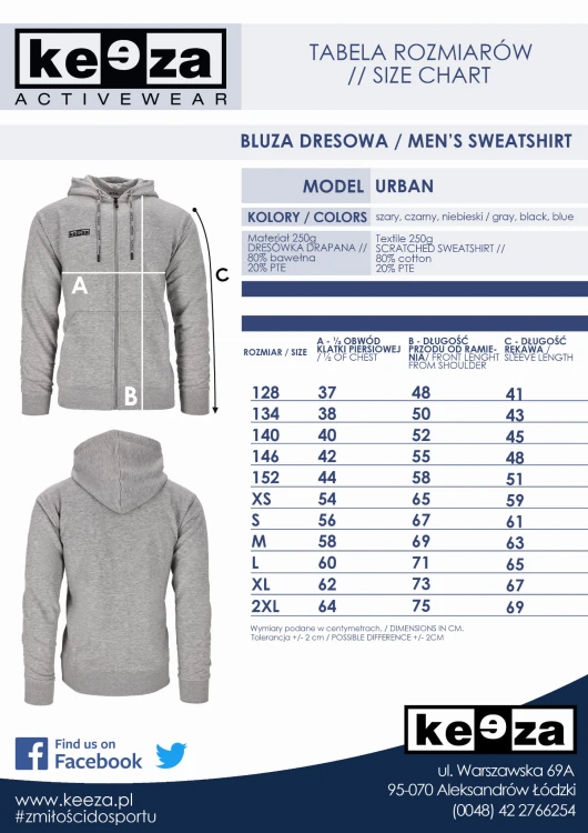 Tabela rozmiarów