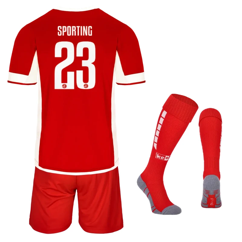 komplet tottenham czerwony tył.webp