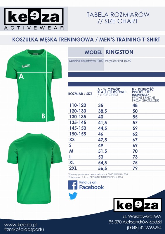 Tabela rozmiarów