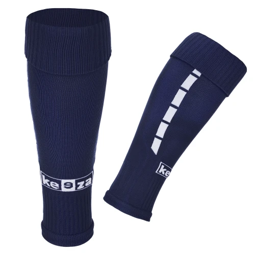 Getry piłkarskie PRO bez stopy - tuby piłkarskie granatowe