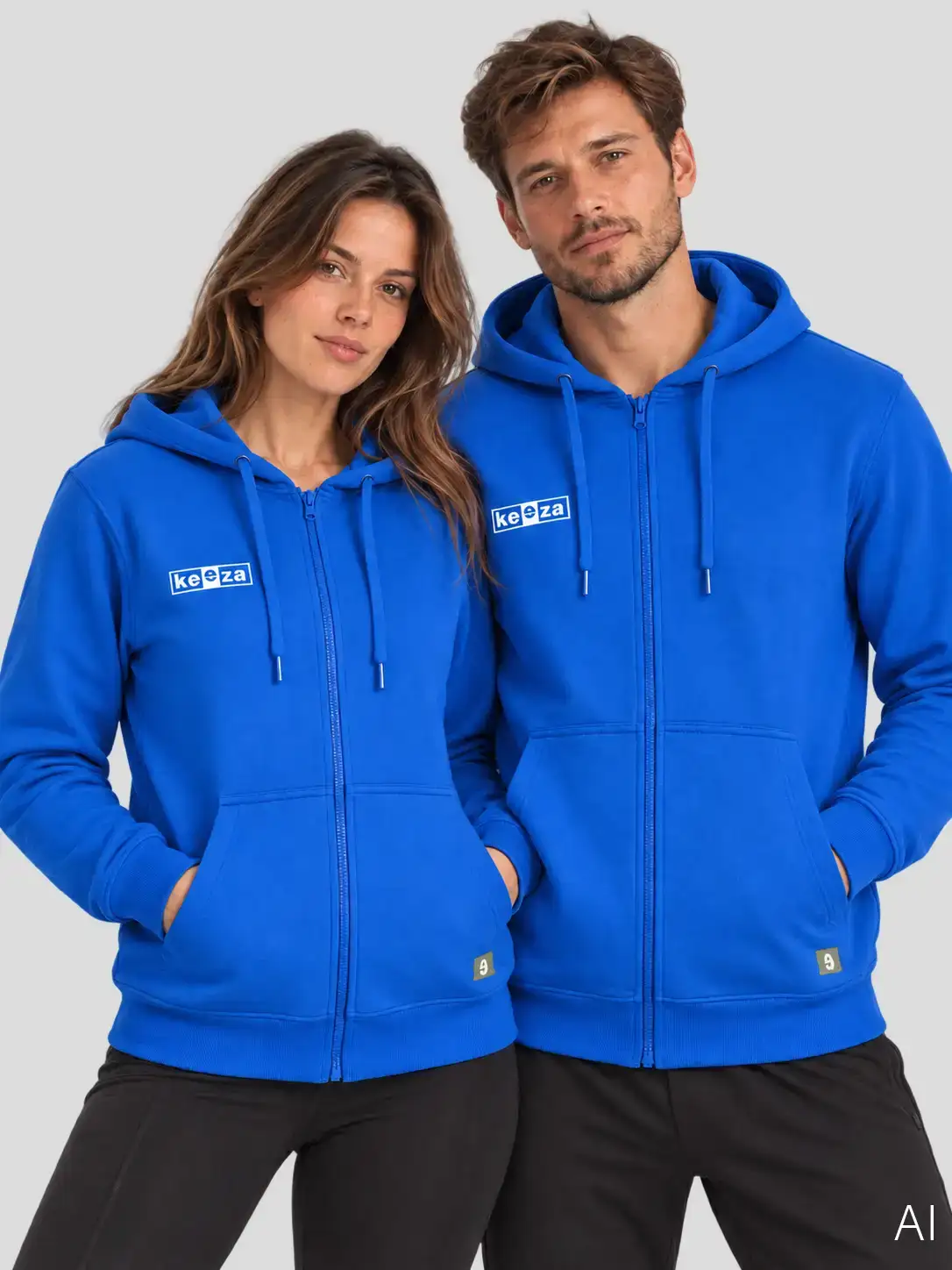 Bluza bawełniana rozpinana Era niebieska